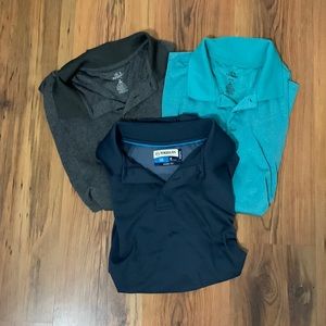 3 size medium polo shirts
